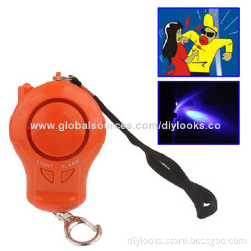 Personal Alarm, Safety Keychain with Flashlight, Nacarat